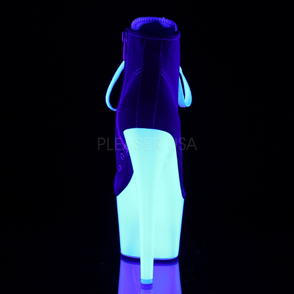 High Heel Platform Lace Up Sneaker Ankle Boots - Picture 4 of 5